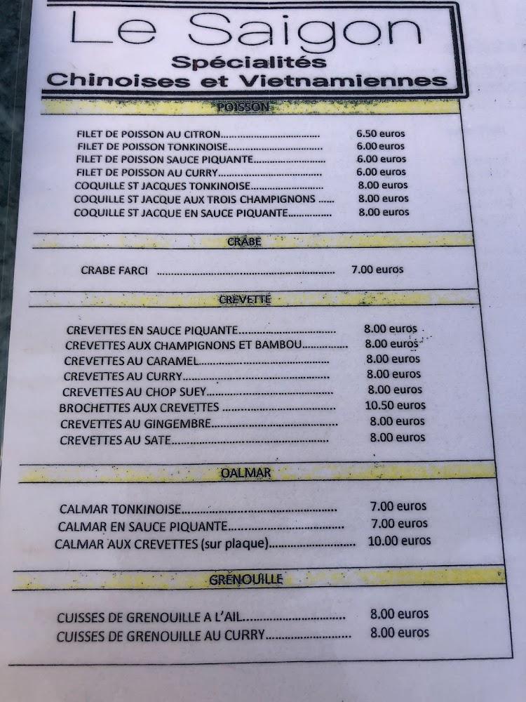 Le Saïgon - Menu Image 1